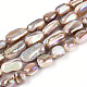 Electroplated Natural Freshwater Shell Beads Strands(X-SHEL-T020-33)-1