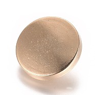 Alloy Shank Buttons, 1-Hole, Flat Round, Light Gold, 12.5x7mm, Hole: 2mm(X-BUTT-D054-12.5mm-05K)