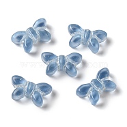 Transparent Lampwork Beads, Butterfly, Light Sky Blue, 11x19x6mm, Hole: 1mm, about 55~65pcs/100g(LAMP-P065-02A-13)