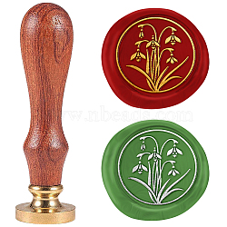 Wax Seal Stamp Set, Sealing Wax Stamp Solid Brass Head,  Wood Handle Retro Brass Stamp Kit Removable, for Envelopes Invitations, Gift Card, Raven, 83x22mm, Stamps: 25x14.5mm(AJEW-WH0208-1192)