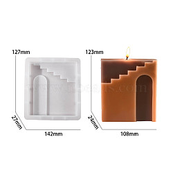 DIY Silicone Display Molds, Resin Casting Molds, Clay Craft Mold Tools, Rectangle, White, 144x126x28mm(SIMO-P008-10E)