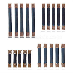 Iron Internal Flex Frames, Flex Spring Clip for Purse, Antique Bronze, 8~15x1.3~1.4cm, 40pcs/set(PH-IFIN-G079-04AB)