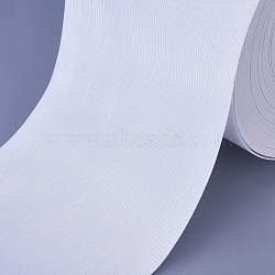 Flat Elastic Rubber Band, White, 15cm(OCOR-WH0052-19A-01)