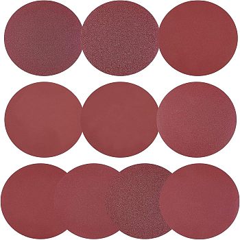 Sanding Discs, with Adhsive Back, for Sanding Grinder Polishing Accessories, Brown, 100pcs/set