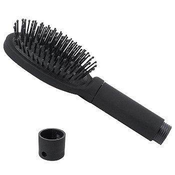 Plastic Comb, Massage Hair Brushes, Black, 19.5x6.9x3.9cm