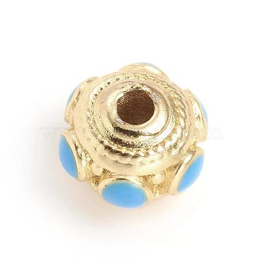 Matte Gold Color Brass Bumpy Beads(KK-L155-05A)-2