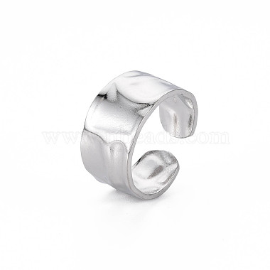 Bague de manchette martelée en acier inoxydable anti-ternissement 304(RJEW-N038-045P)-3