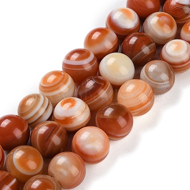 Round Banded Agate Beads