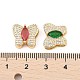 Brass Micro Pave Cubic Zirconia Slide Charms(ZIRC-I068-16G)-3