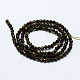 Natural Golden Sheen Obsidian Beads Strands(G-J369-16-3mm)-2