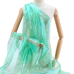 3M Polyester Fabrics, Clothing Accessories, Aquamarine, 1500x0.1mm(DIY-PH0033-19)