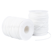 Plastic Cords for Jewelry Making, White, 2.3mm, 50m/roll(OCOR-PH0003-68C)