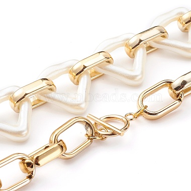 Acrylic & CCB Plastic Chain Necklaces(NJEW-JN03329-01)-3