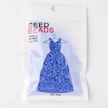 8/0 Frosted Round Glass Seed Beads(X-SEED-A008-3mm-M6)-2