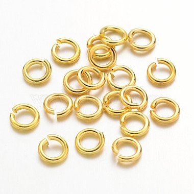 Golden Round Brass Close but Unsoldered Jump Rings
