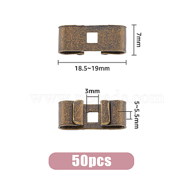 50Pcs Tibetan Style Iron Bolo Tie Slides Clasp Accessories(IFIN-FH0001-76)-2