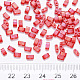 2-Hole Baking Painted Transparent Glass Seed Beads(X-SEED-S031-M-254)-3