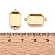 304 Stainless Steel Connector Cabochon Settings(STAS-Q113-34G)-3