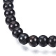201 bracelet extensible en perles rondes en acier inoxydable pour homme femme(BJEW-N017-163A-03)-2