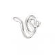 304 anneau de manchette grand ouvert serpent en acier inoxydable pour femme(RJEW-S405-226P)-3