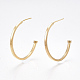 Brass Stud Earrings(X-KK-T038-487G)-1