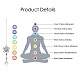 Cristal lustre suncatchers prismes chakra pendentif suspendu(AJEW-I040-22P)-2