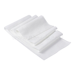 Polyester Stretch Kintted Rib Fabric, for Clothing Accessories, White, 100x15x0.15~0.2cm(FIND-WH0137-25B)