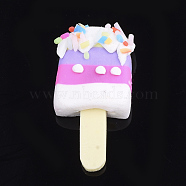 Handmade Polymer Clay Cabochons, Ice Lolly, Colorful, 30~35x15~18x6~11mm(CLAY-S091-09H)