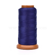 Polyester Threads, for Jewelry Making, Midnight Blue, 1mm, about 284.33 yards(260m)/roll(NWIR-G018-F-10)