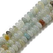 Natural Flower Amazonite Beads Strands, Rondelle, 4~4.5x2~2.5mm, Hole: 1.2mm, about 155~163pcs/strand, 15.24''~15.31''(38.7~38.9cm)(G-K343-C01-01)