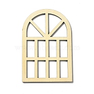 Wooden Mini Windows, Miniature Furniture, for Dollhouse Wall Decorations Photographic Props Accessories, Cornsilk, 148.5x99x3.5mm(WOOD-P018-B01)