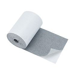 Flat Linen Sofa Repairing Self-Adhesive Tape, Gray, 102x1mm, 4m/roll(AJEW-WH0009-15A)