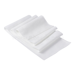 Polyester Strechy Kintted Rib Fabric, for Clothing Accessories, White, 100x15x0.15~0.2cm(FIND-WH0137-25B)