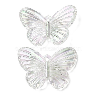 Clear Butterfly Acrylic Beads