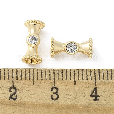 Brass Micro Pave Cubic Zirconia Beads(KK-U052-19G)-3