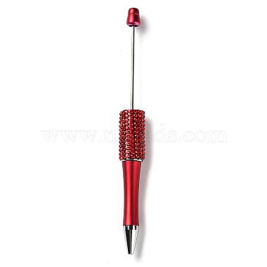 Crimson Plastic Beadable Pens