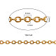 Brass Flat Oval Cable Chains(CHC-CJ0001-18-NR)-2