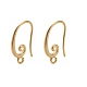 boucle d'oreille en laiton crochets(KK-G516-02G)-1
