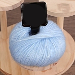 Sparkly Fuzzy Mohair Glitter Yarn, Fingering 1-Super Fine Weight Yarn for Crochet Knitting Thread for Doll Making Embroidery Decor, Cornflower Blue, 25g/skein, about about 45~55m/skein(PW-WG4F9B3-05)
