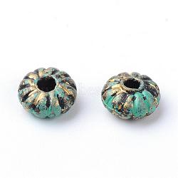 Antique Style Acrylic Beads, Rondelle, Antique Bronze, 8x4mm, Hole: 2.5mm, about 3450pcs/500g(OACR-S013-2585)