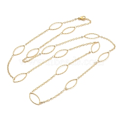 Ion Plating(IP) 304 Stainless Steel Necklaces, Rolo Chains, Golden, 31.69x0.39 inch(80.5x1cm)(STAS-D084-29G)