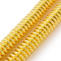 Electroplated Non-magnetic Synthetic Hematite Beads Strands, Disc, Golden Plated, 12x3mm, Hole: 1.6mm, about 111pcs/strand, 14.80 inch(37.6cm)(G-C006-05G)