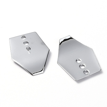 Stainless Steel Water Fender, Fishing Lures Accessories, Stainless Steel Color, 21x16x1.5mm, Hole: 1.5mm
