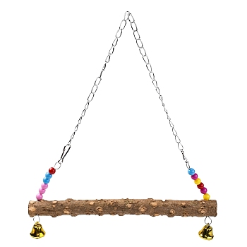 Wooden Pet Swing, with Iron Clasp, Coconut Brown, 640x310mm