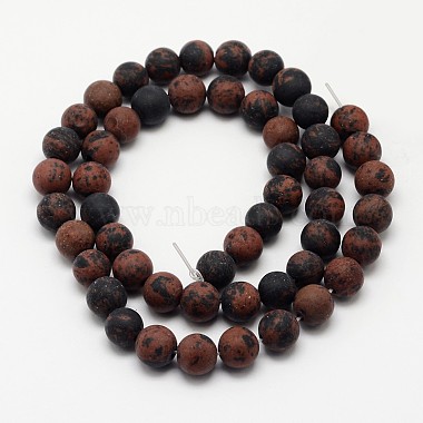Natural Mahogany Obsidian Beads Strands(G-D681-4mm)-2