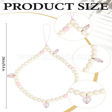 1Pc Acrylic Nylon Rope Mobile Straps(HJEW-LP0002-07)-2