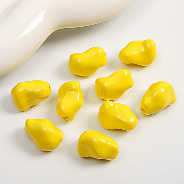Opaque Acrylic Beads(MACR-WH0007-168D)-1