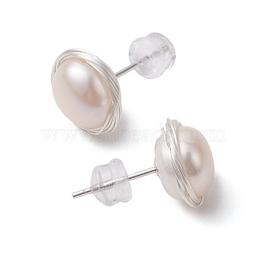 Natural Pearl Ear Studs(EJEW-P286-32P)-2