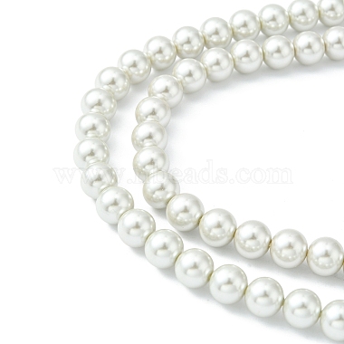 umweltfreundliche runde Perlenstränge aus gefärbtem Glasperlen(HY-A002-10mm-RB009)-2