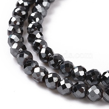 Electroplate Non-magnetic Synthetic Hematite Beads Strands(G-L487-C-15)-3